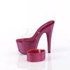 Pleaser - BEJEWELED712RS Mules à talons - Transparent/Rose Product image